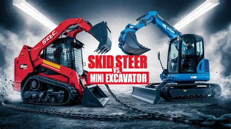 mini skid steer vs mini excavator|mini excavator skid steer combo.